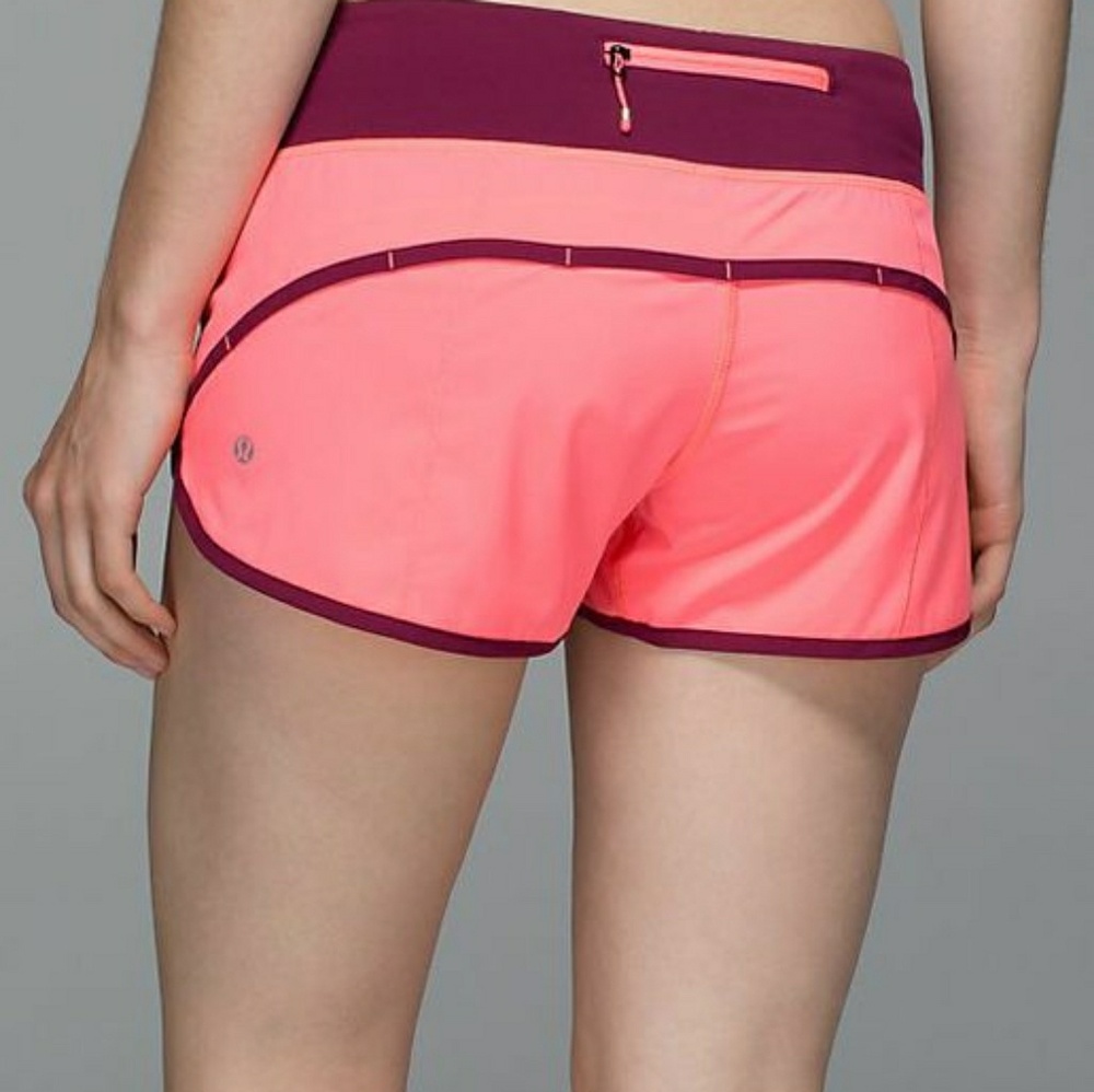 Lululemon Speed Shorts Size 4 pink
